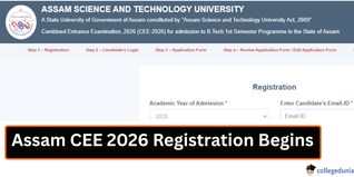 Assam CEE 2026 Registration Begins @astu.ac.in; Apply by March 31